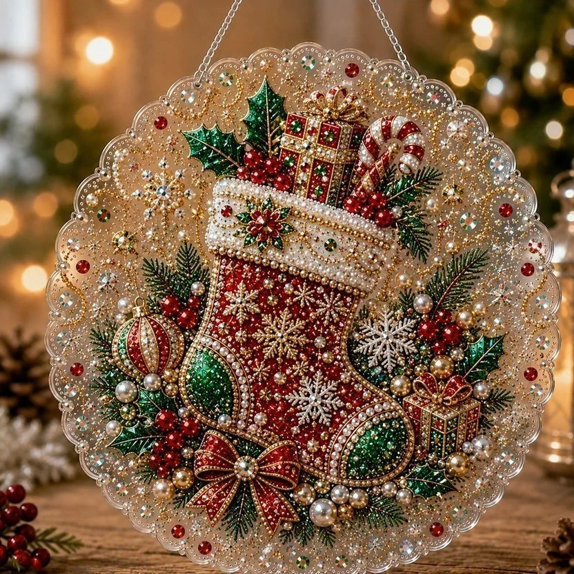 DIY Christmas Pearl Diamond Ornament Kit