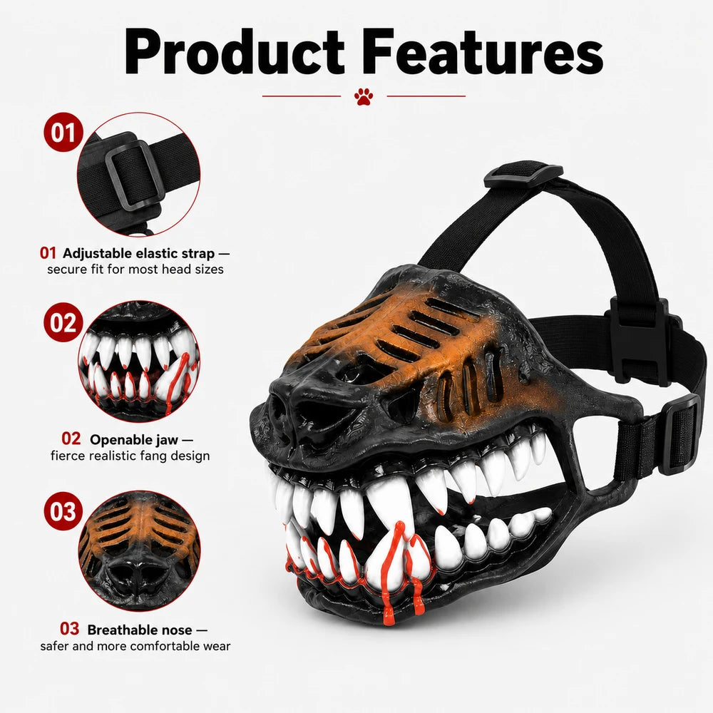 Bloody Dog Costume Mask