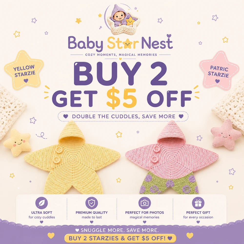 Handmade Crochet Star Suit