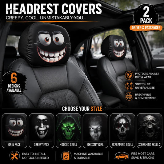 Smiley Face Car Pillowcase