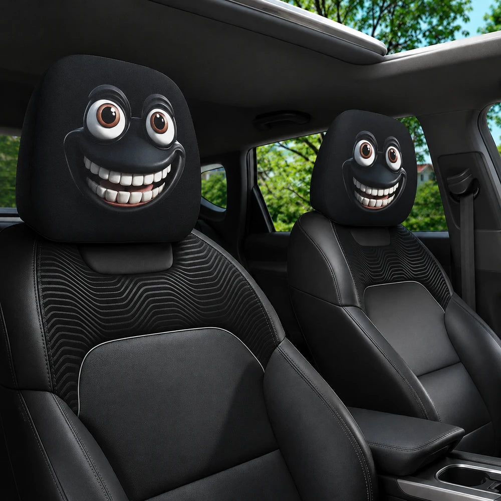 Smiley Face Car Pillowcase