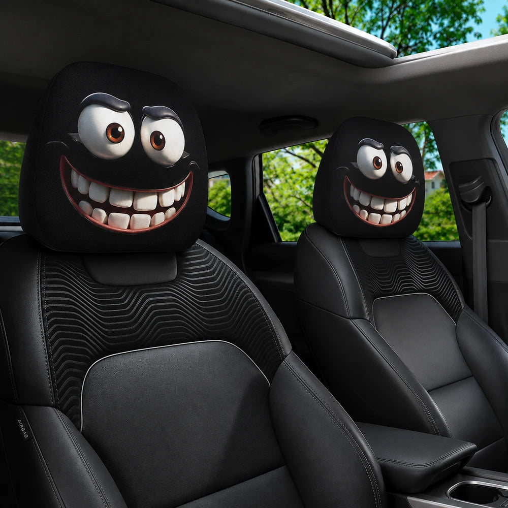 Smiley Face Car Pillowcase