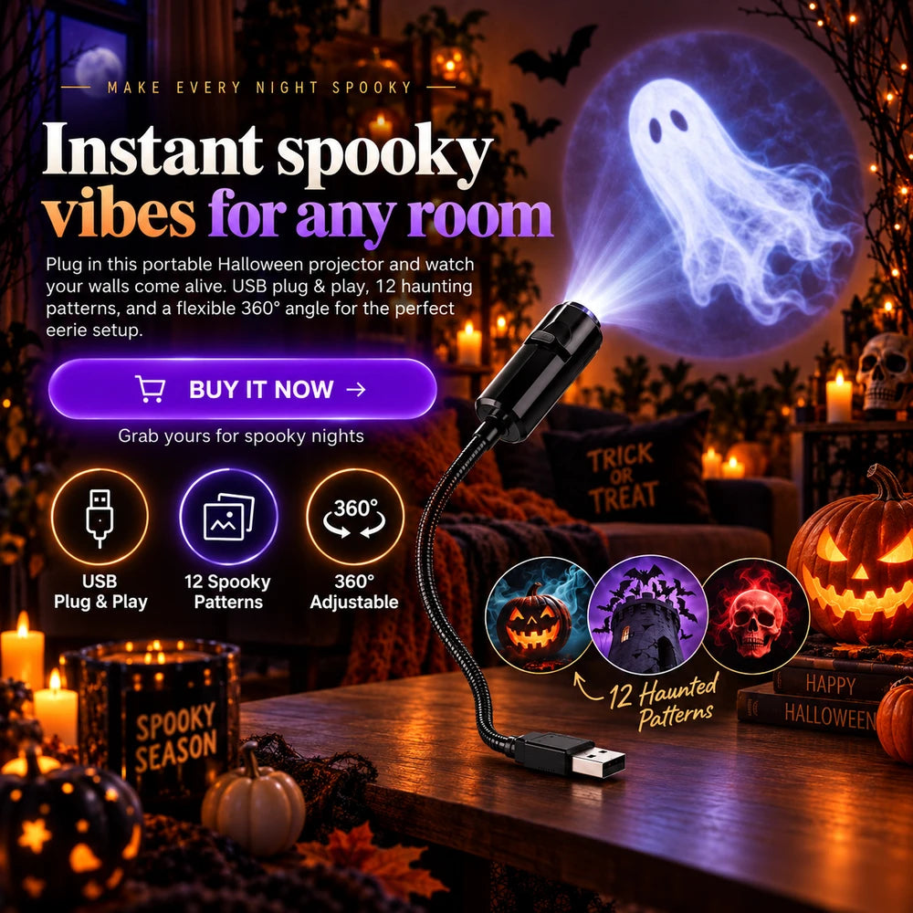 Halloween LED Projector Night Light