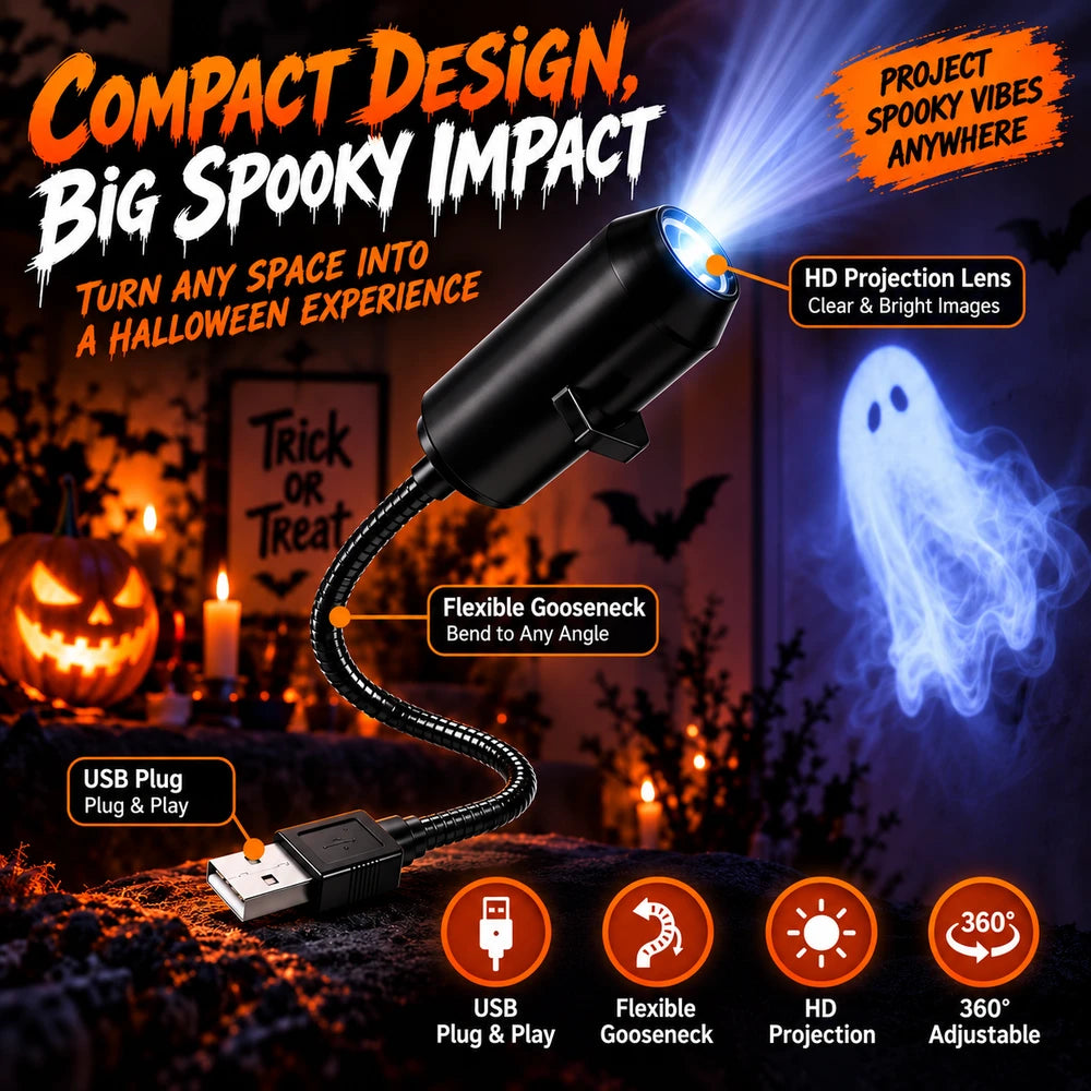 Halloween LED Projector Night Light