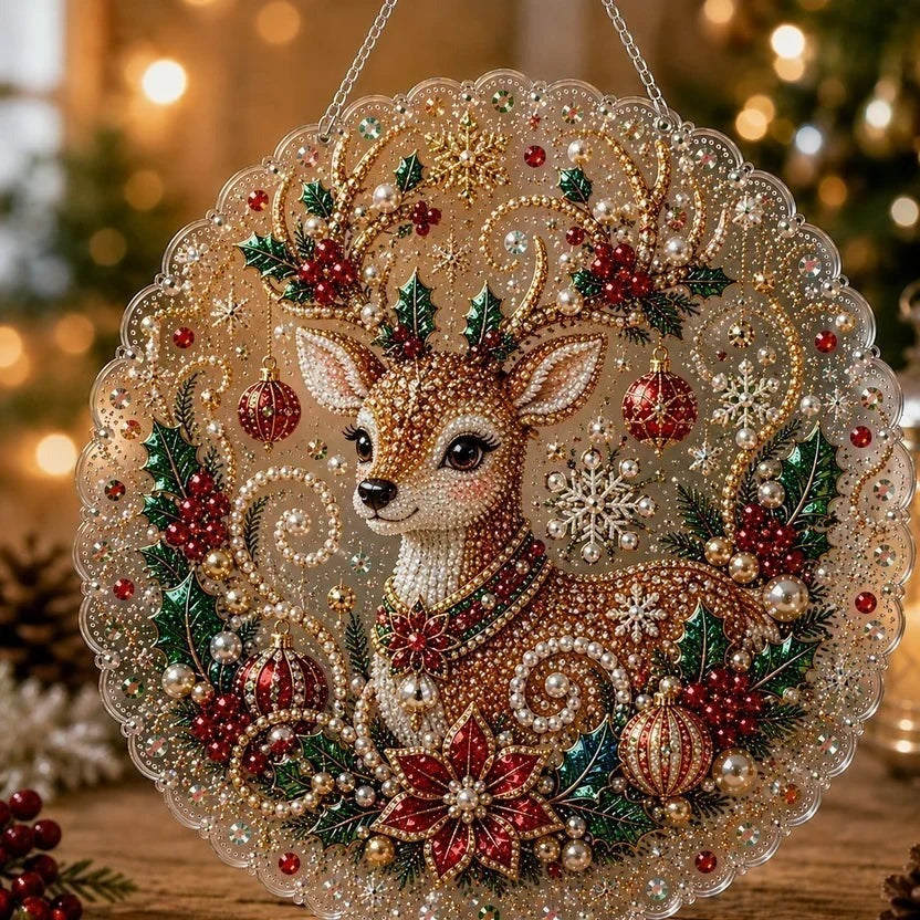DIY Christmas Pearl Diamond Ornament Kit