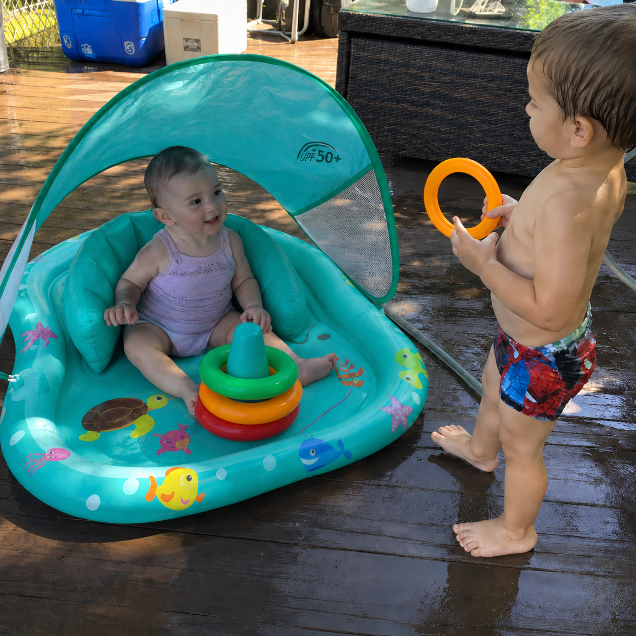 Baby Detachable Awning Floaties
