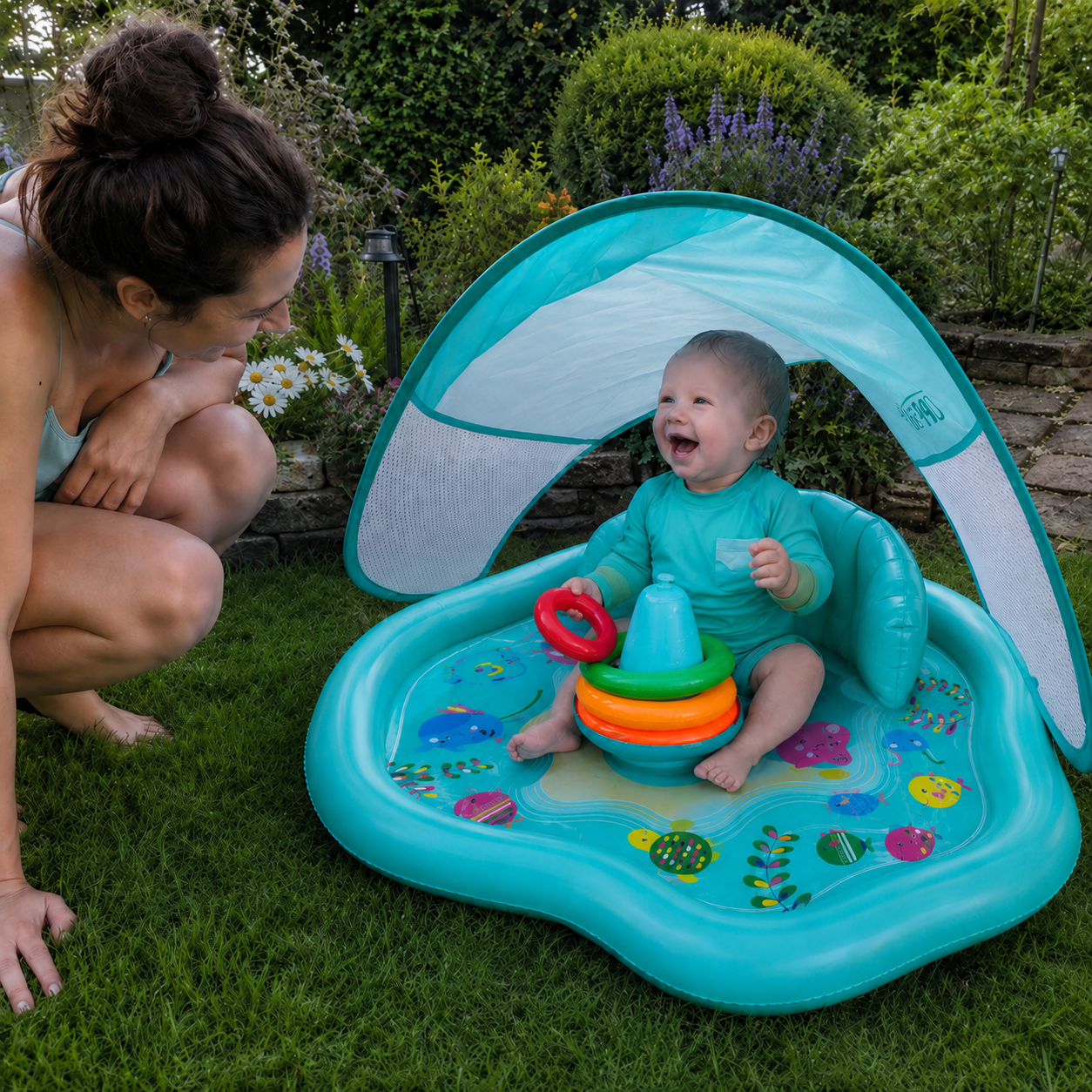 Baby Detachable Awning Floaties