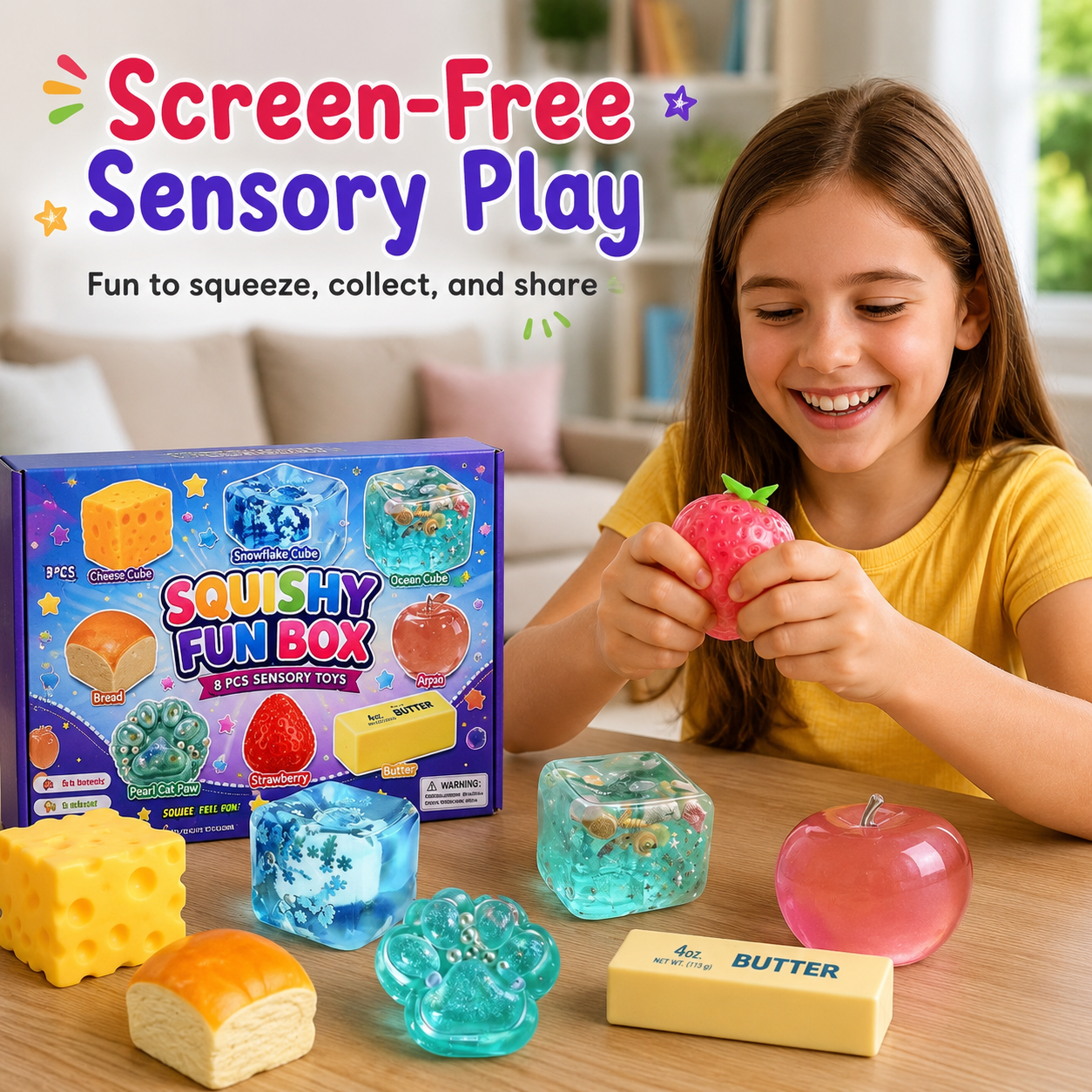 🎁 Set Box Malt Sugar Stress Relief Fidget Toys 🛍️
