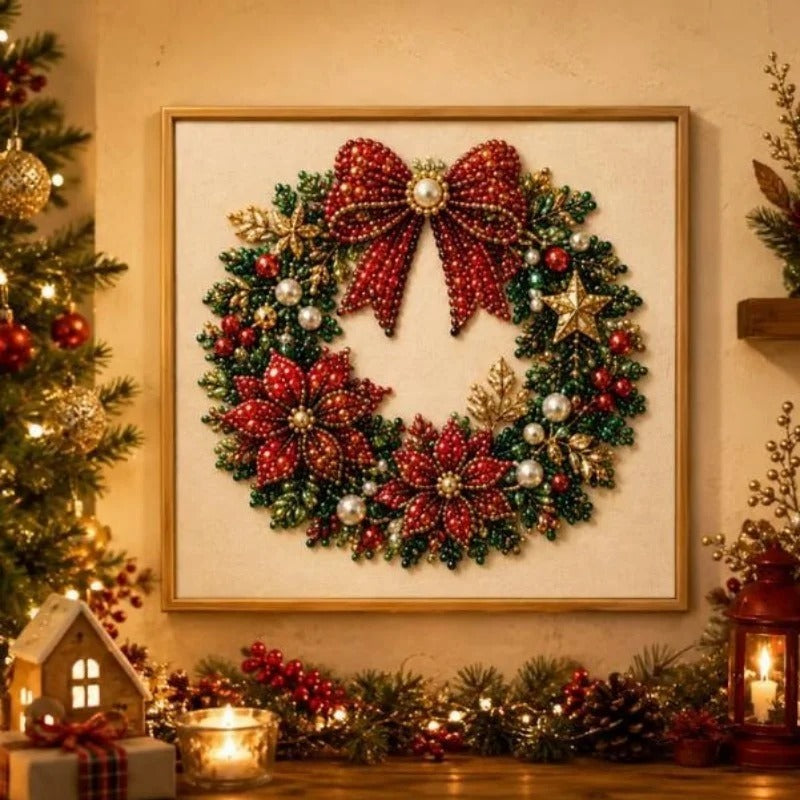 Christmas Pearl Diamond Painting Kit with Frame 2