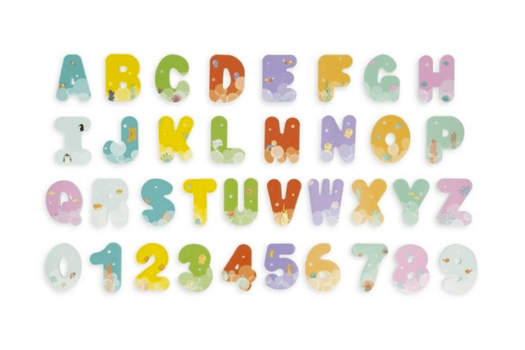 Bath Time Letters and Numbers