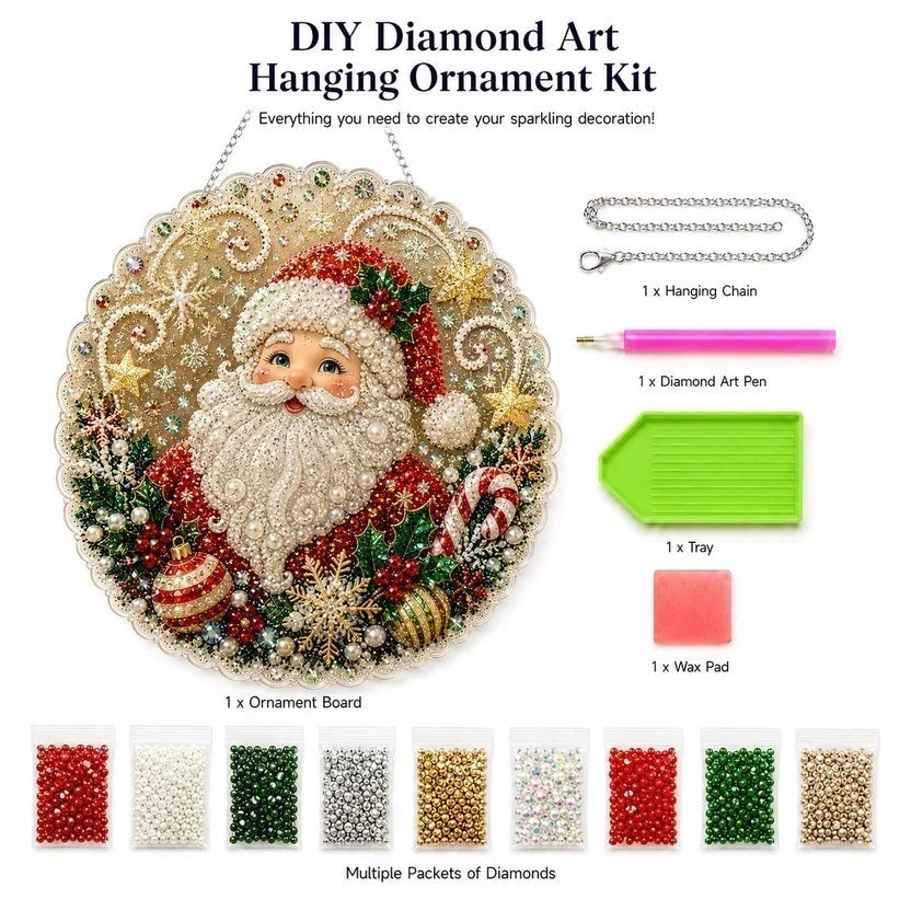DIY Christmas Pearl Diamond Ornament Kit