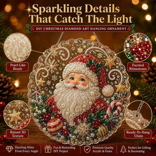 DIY Christmas Pearl Diamond Ornament Kit